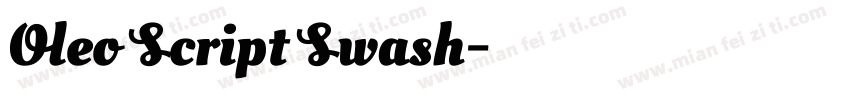 Oleo Script Swash字体转换